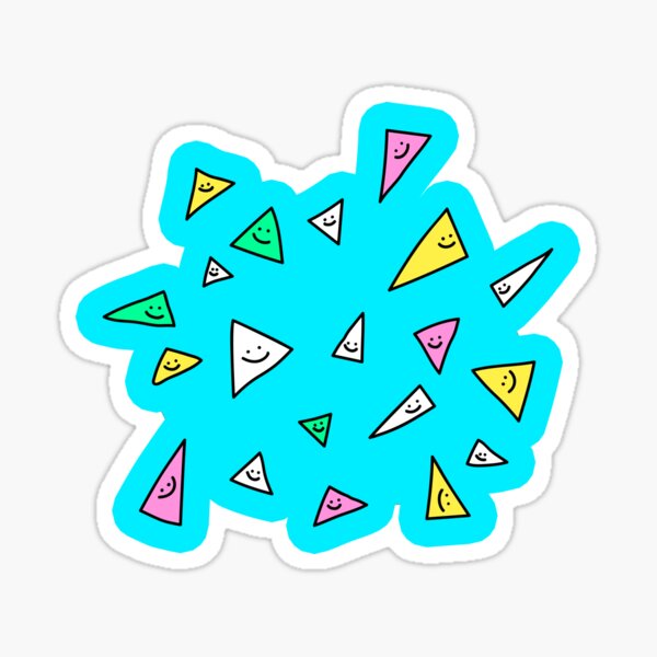 "Space Triangles" Sticker for Sale by blitzcheese Redbubble