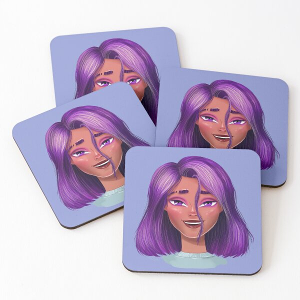 Item preview, Girl with purple hair designed and sold by Olga Vorontsova.