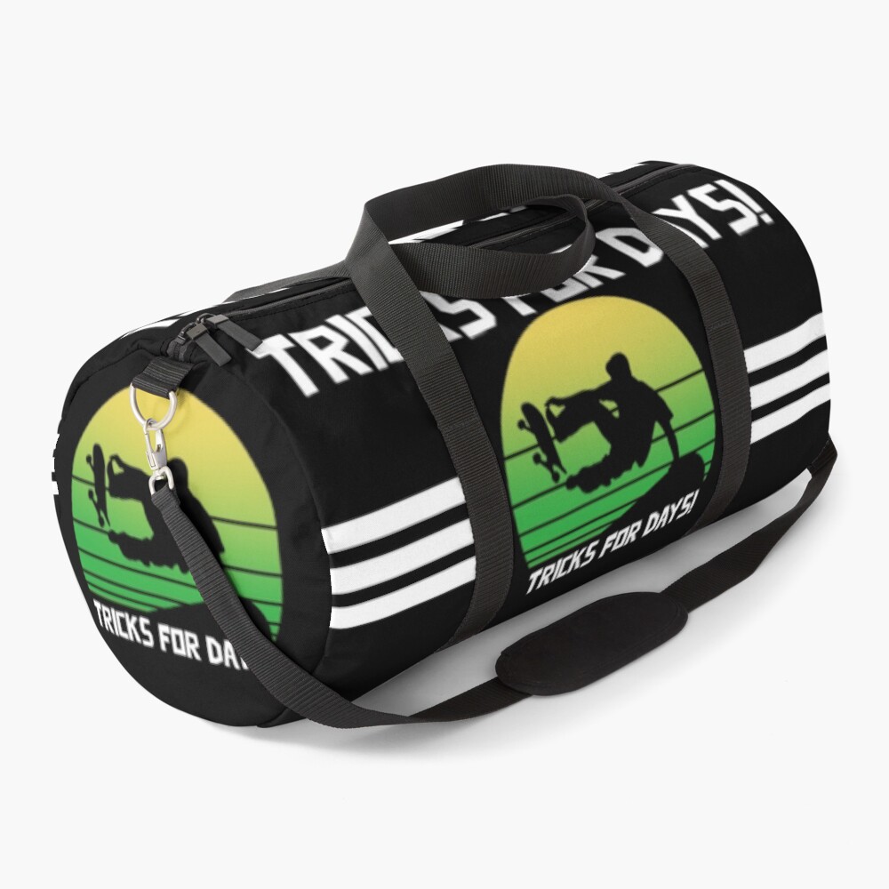"Skateboard Tricks for Days!" Duffle Bag for Sale by MoniquePrince