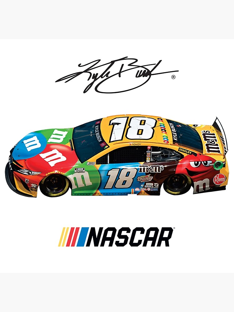 "kyle busch racing" Poster for Sale by kontolos Redbubble