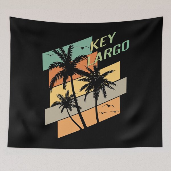 Item preview, Retro Key Largo Florida Palms Seagulls Design Classic  designed and sold by ahlinolerh.