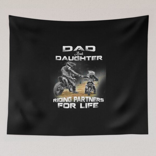 Item preview, Dad and daughter riding partners for life designed and sold by ClothingMO2.