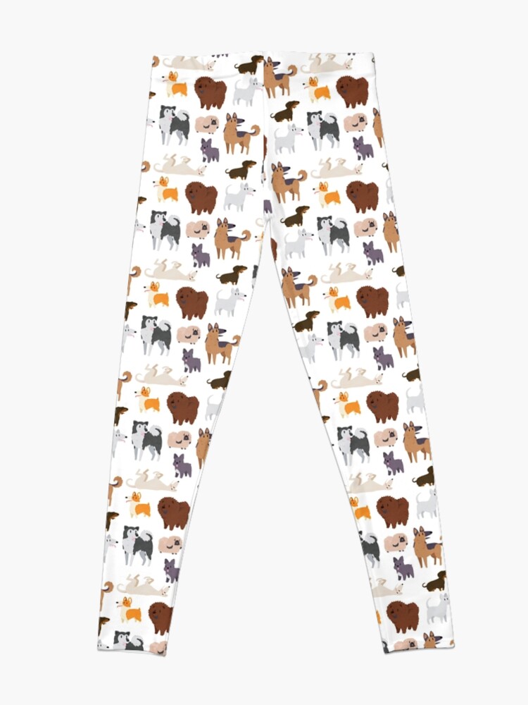 Alternate view of Dog Breeds Pattern Leggings