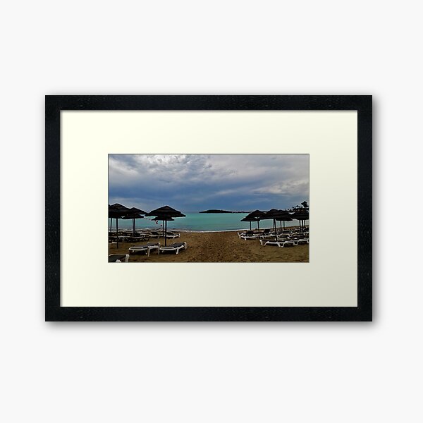 Nissi by the sea Framed Art Print