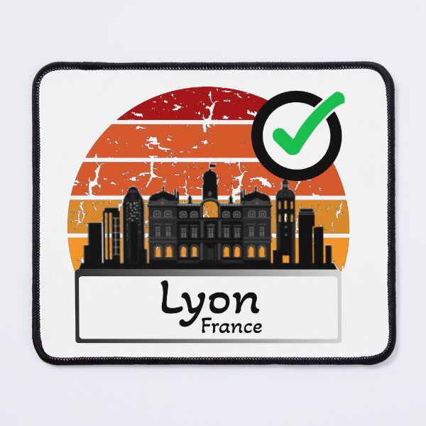 Item preview, Lyon France Skyline3 Vintage silhouette designed and sold by WhereIsTravis.