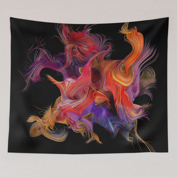 Item preview, Colored abstract tubes or wires designed and sold by tatkhagata.