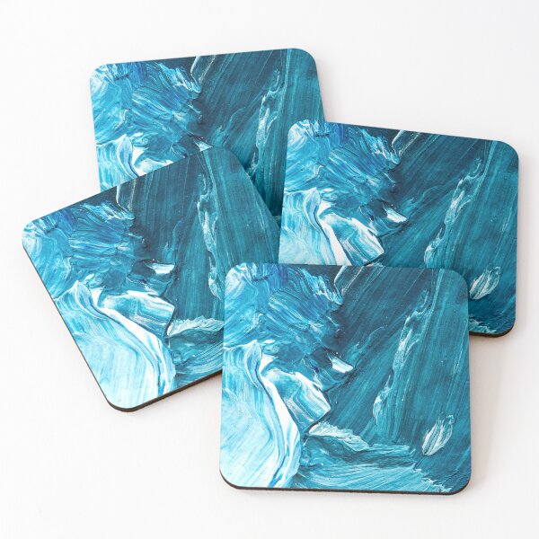 Item preview, Blue oil paint strokes textured  designed and sold by ZAIKY DREAMS.