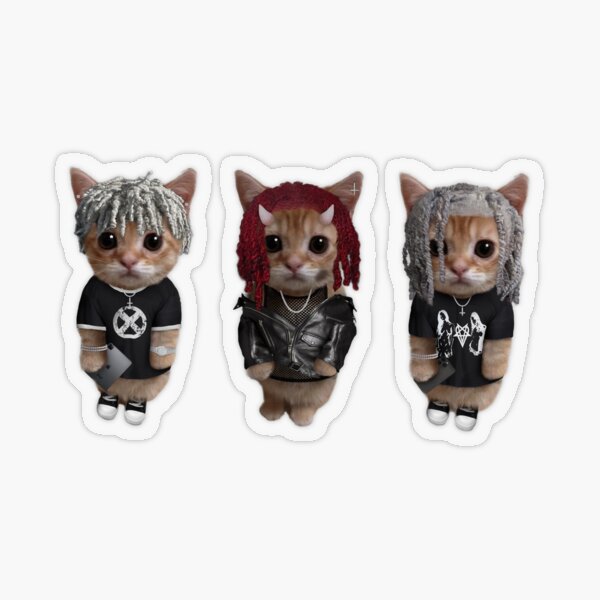 Opium Kitty Mini Sticker Pack Transparent Sticker
