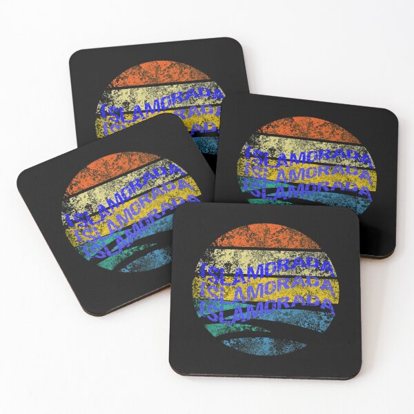 Item preview, Islamorada Islamorada Islamorada Blue Distressed Retro Sunset Classic  designed and sold by pectolrawlsc.