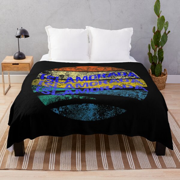 Item preview, Islamorada Islamorada Islamorada Blue Distressed Retro Sunset Classic  designed and sold by pectolrawlsc.