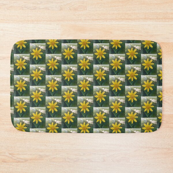 Item preview, Yellow color wild flower in green background designed and sold by DHAMMISTYLES.