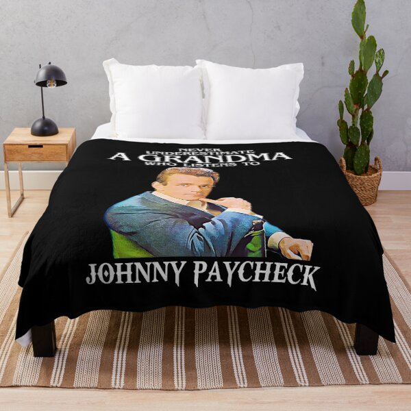 Item preview, Vintage Never Underestimate A Woman Who Listens to Johnny Paycheck designed and sold by JenaClark.