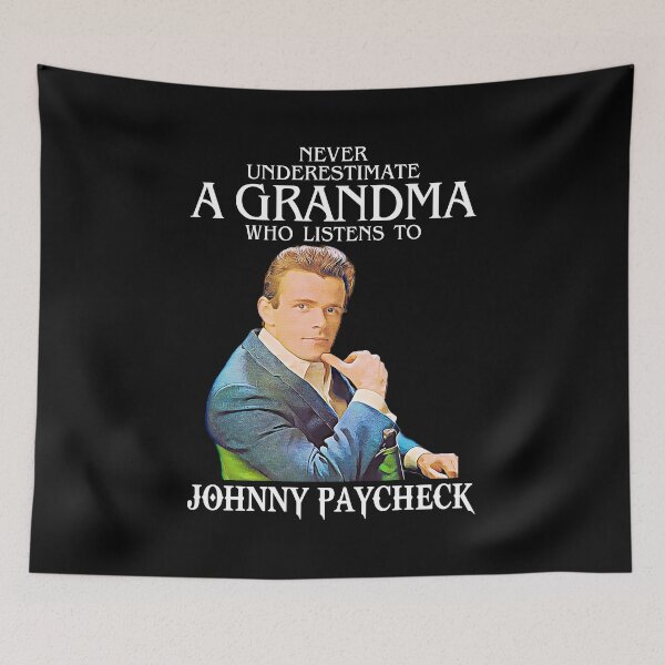 Item preview, Vintage Never Underestimate A Woman Who Listens to Johnny Paycheck designed and sold by JenaClark.