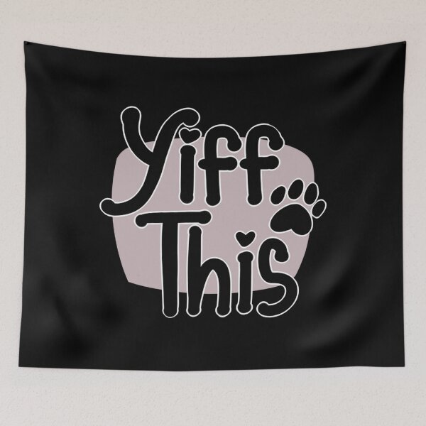 Item preview, Yiff This! (Black) Essential  designed and sold by drewelsuttiew.