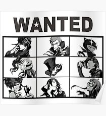 Persona 5 Wanted Poster Poster