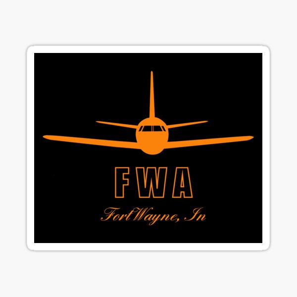 Item preview, Fort Wayne Indiana IN Airport Code FWA designed and sold by Lartheviking.