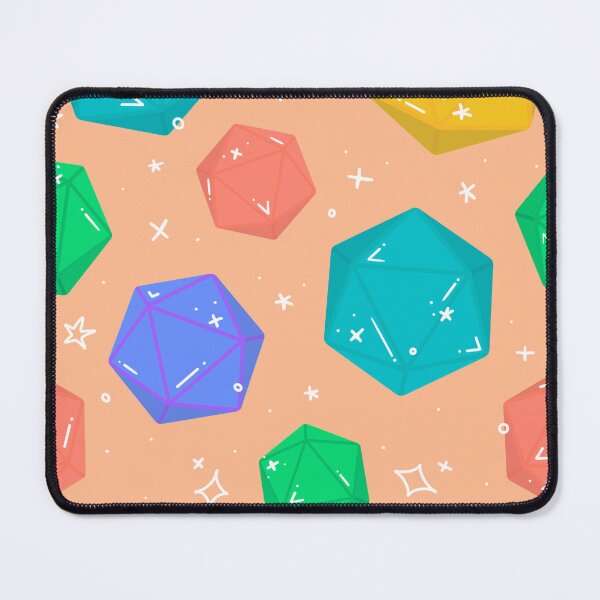 Item preview, D&D d20 Pattern - Sherbet designed and sold by Jennie Mahoney.
