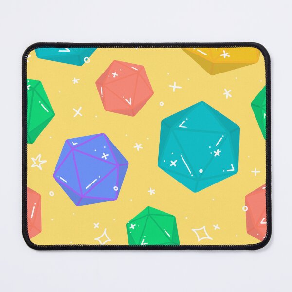 Item preview, DnD d20 Pattern -Yellow designed and sold by Jennie Mahoney.