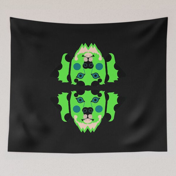Item preview, Dalmatian Dog Face, Lime Green  designed and sold by AudreyWaley.