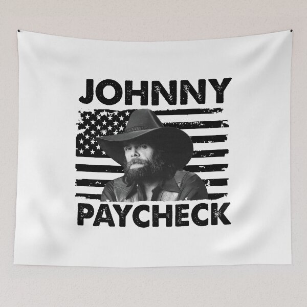 Item preview, Retro American Flag Johnny Paycheck Music Gift designed and sold by JenaClark.