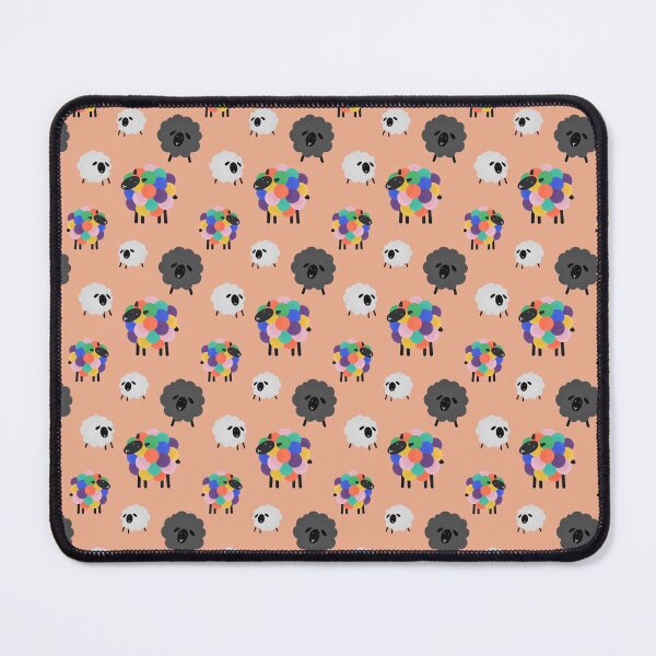 Item preview, Rainbow Sheep - Pink designed and sold by Jennie Mahoney.