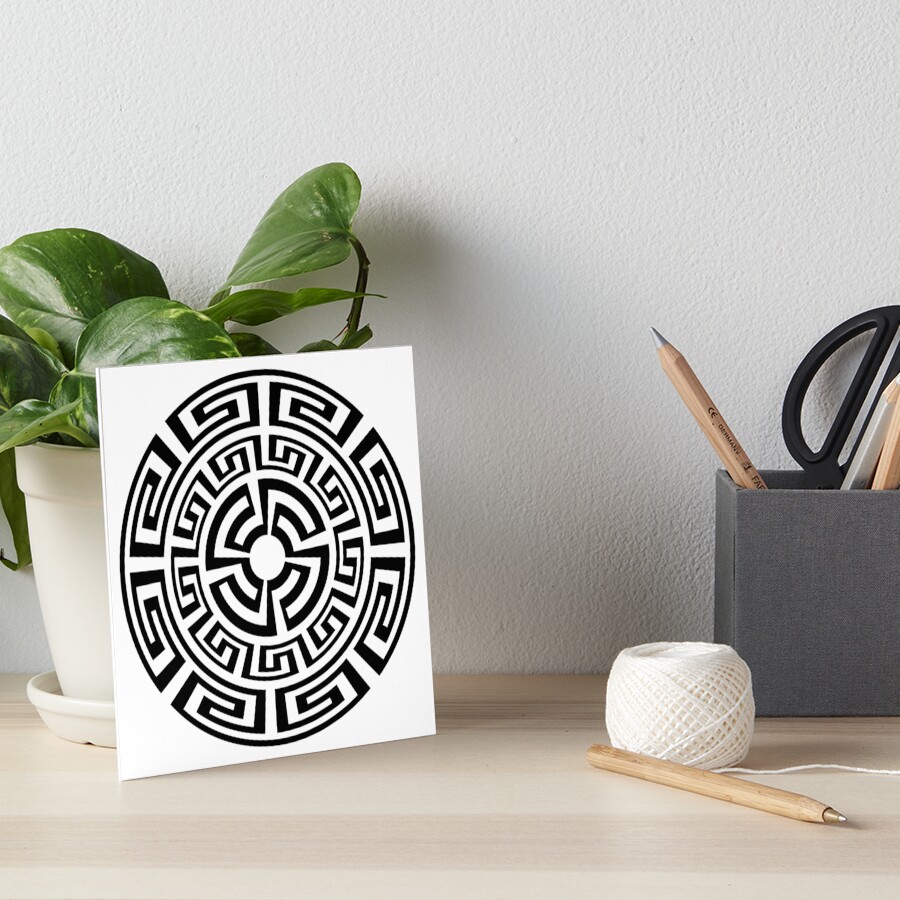 greek sun Art Board Print