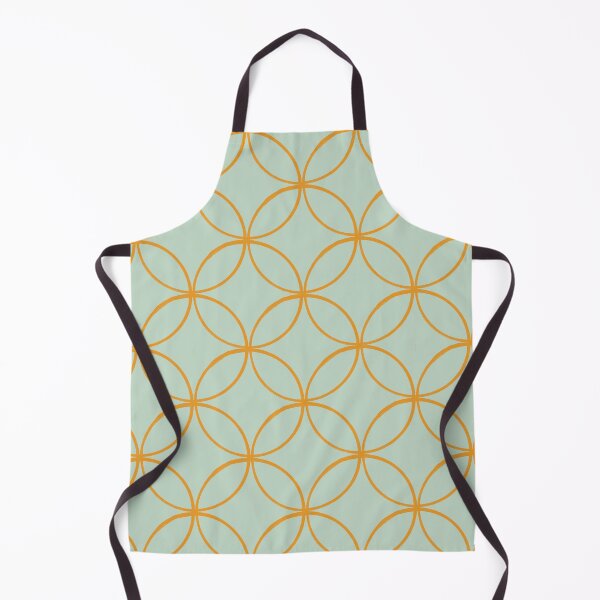 Item preview, Orange and Mint Linked Circles designed and sold by WalkSimplyArt.