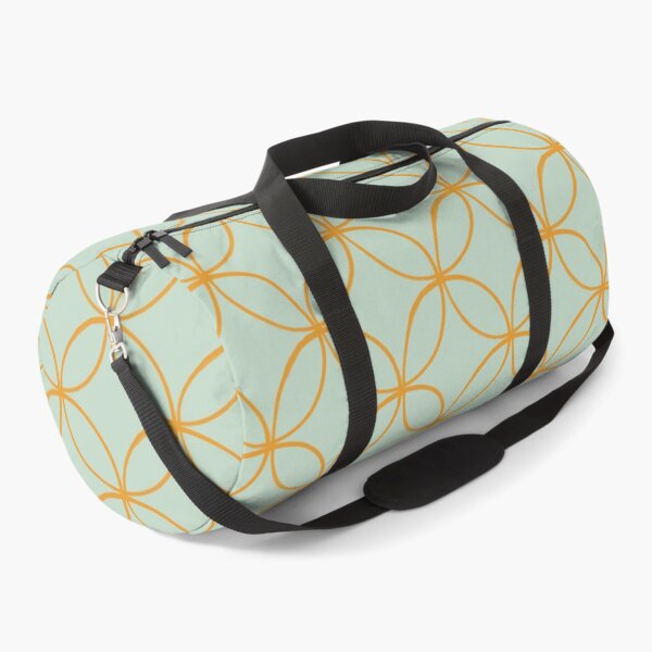Item preview, Orange and Mint Linked Circles designed and sold by WalkSimplyArt.