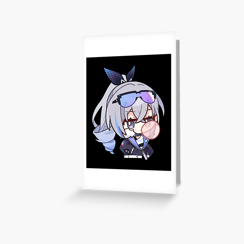 Honkai Star Rail Chibi Silver Wolf Greeting Card By Herrscherofart Redbubble 5774