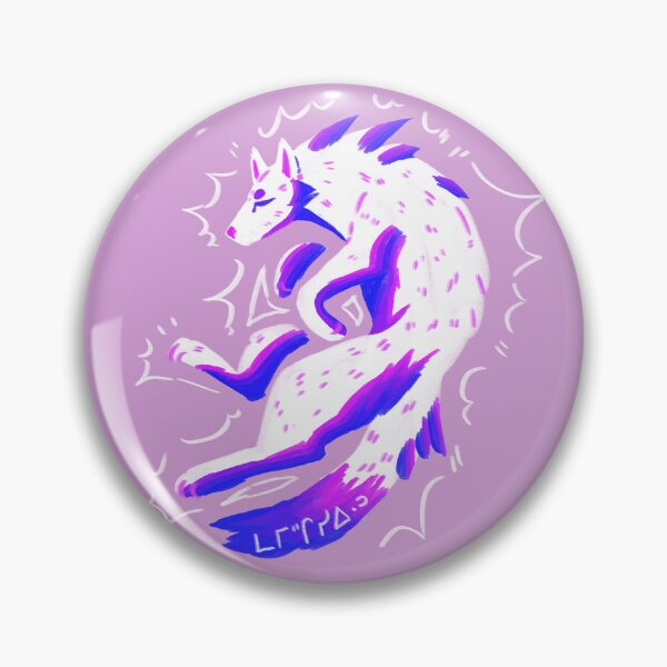 Item preview, Mamihcisiwin - Cree Syllabics Bisexual Pride Wolf designed and sold by mapleeplosion.