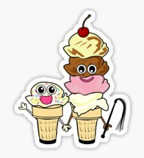"Play Nice Cream" BDSM Kink Ice Cream Play Partners Sticker