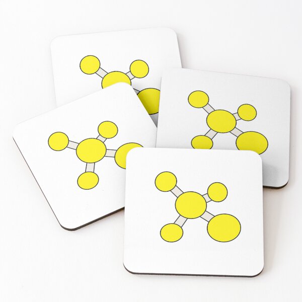 Item preview, yellow chemical structure organic chemistry science designed and sold by khulisara246.