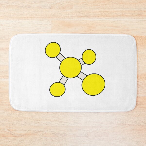 Item preview, yellow chemical structure organic chemistry science designed and sold by khulisara246.