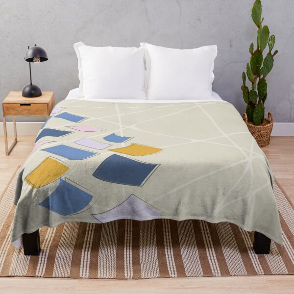 Item preview,  Abstract Shapes and Lines Throw Pillow 6 designed and sold by blueocan.