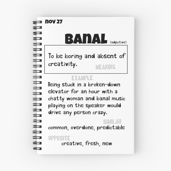 Item preview, November 27 Banal designed and sold by Square Root of Squid.