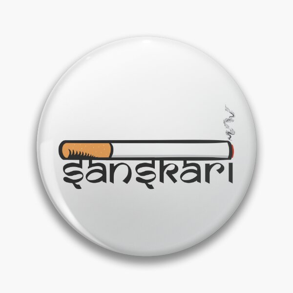 Item preview, Sanskari Indian Desi Girl or boy Sutta Hindi Slogan Quote designed and sold by alltheprints.