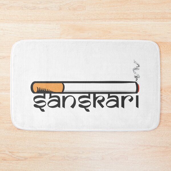 Item preview, Sanskari Indian Desi Girl or boy Sutta Hindi Slogan Quote designed and sold by alltheprints.