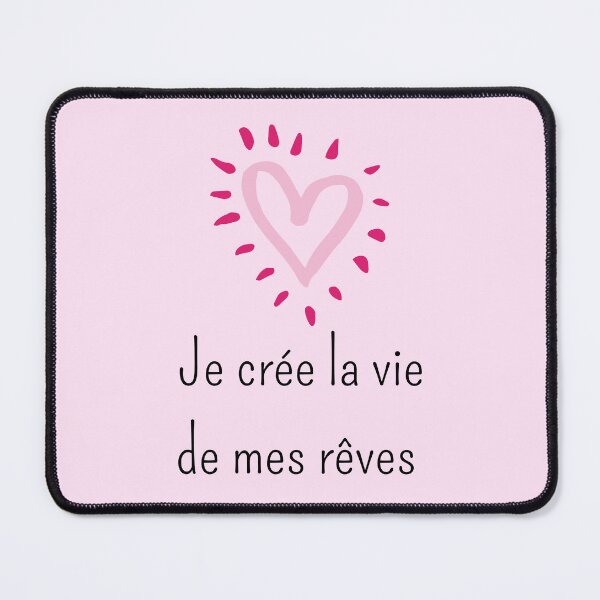 Vista previa del artículo con la obra «Creo la vida de mis sueños», diseñado y vendido por PausePapote.