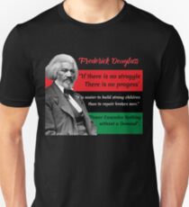 Frederick Douglass zitiert Pan African Flag Black History Unisex T-Shirt
