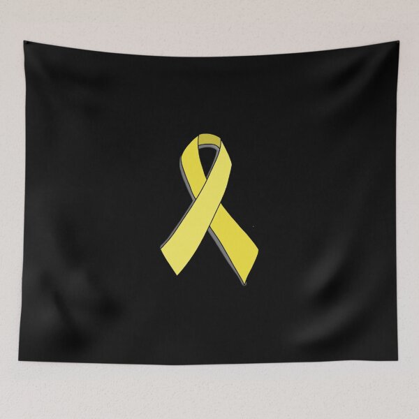 Item preview, Yellow Awareness Ribbon Classic T-Shirt designed and sold by kimmesajgreh.