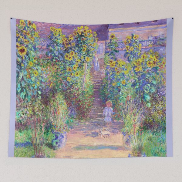 Item preview, The Artist's Garden at Vetheuil  by Claude Monet designed and sold by Tamas Das.