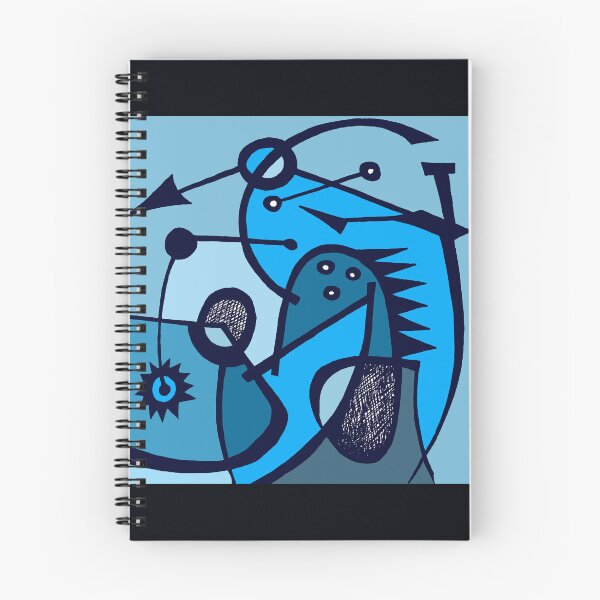 Item preview, "Gëstu Xam Xam" - Contemporary African Abstract Art Surrealist Design - Blues designed and sold by Tony Cisse.