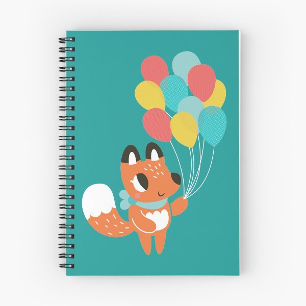 Item preview, Cute Fox With Balloons designed and sold by Claire Stamper.