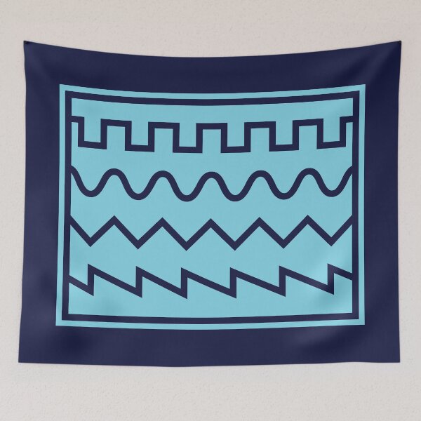 Item preview, Synthesizer Waveforms Blue designed and sold by AtomicMalibu.