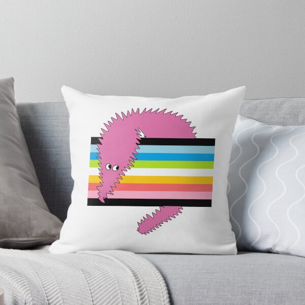 Item preview, worm with queer flag designed and sold by wormwithastring.