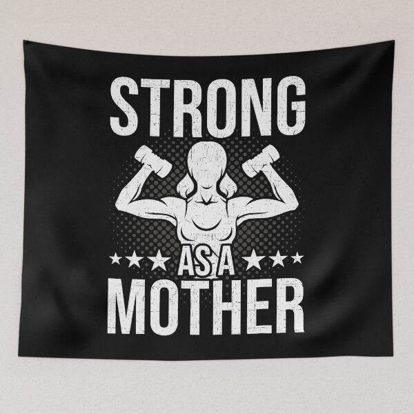 Item preview, Strong As A Mother Funny Bodybuilding Weightlifting designed and sold by adxota.