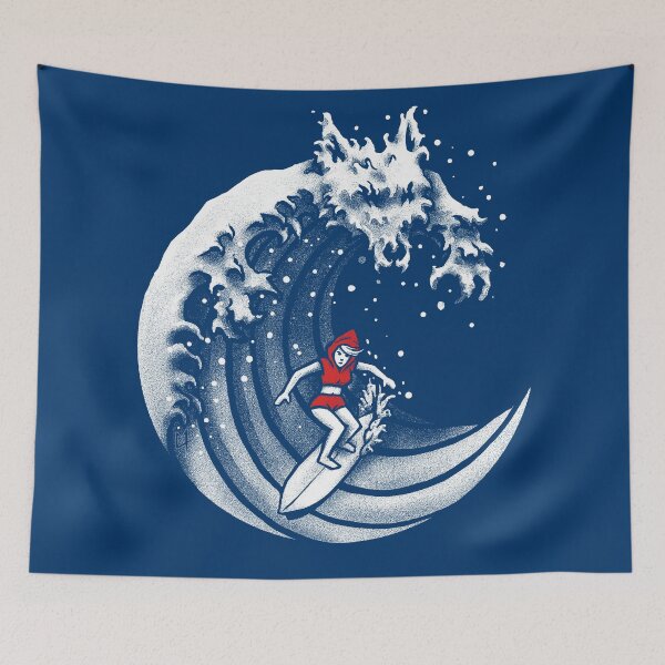 Item preview, Little Red Surfing Hood designed and sold by c0y0te7.