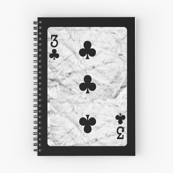 Item preview, Playing Cards 3 of Clubs (distressed design) designed and sold by siggyspatsky.