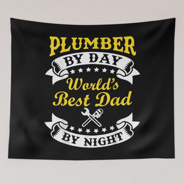 Item preview, Mens Plumber By Day Worlds Best Dad By Night Funny Father's Day  designed and sold by DaiShop.