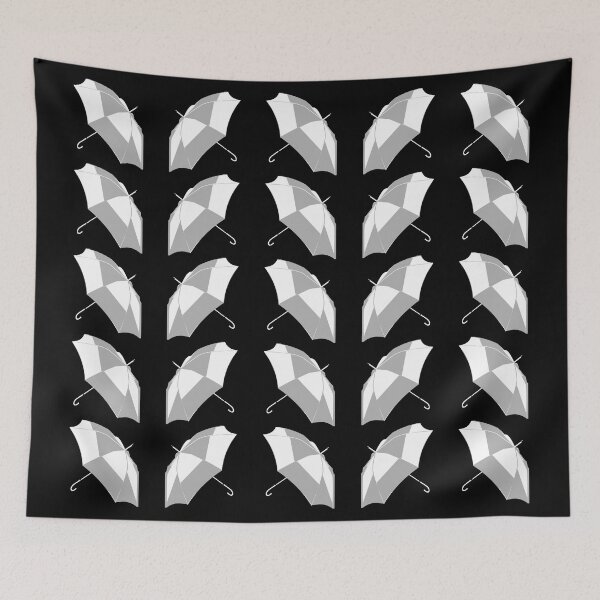 Item preview, Gray and White Umbrella Pattern designed and sold by BeJolley.